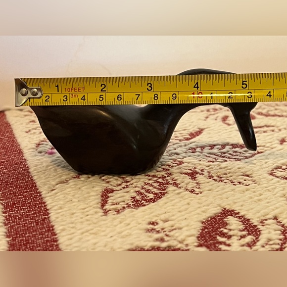 Solid Mahogany Wood Carved Duck - Picture 3 of 6